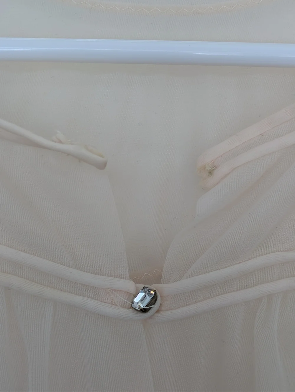 Vintage Sheer Robe Pink Peignor